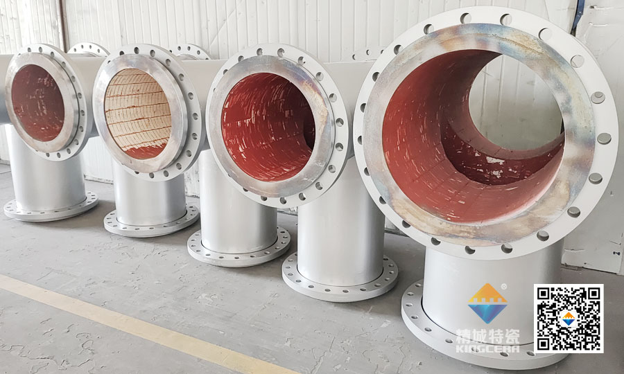 湖南mg冰球突破耐磨陶瓷内衬三通管道