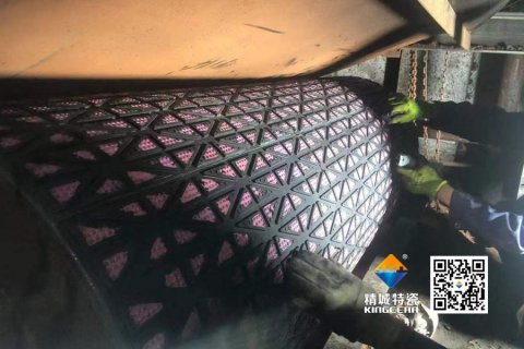 【案例】mg冰球突破陶瓷滚筒包胶：火电输煤系统耐磨十年验证