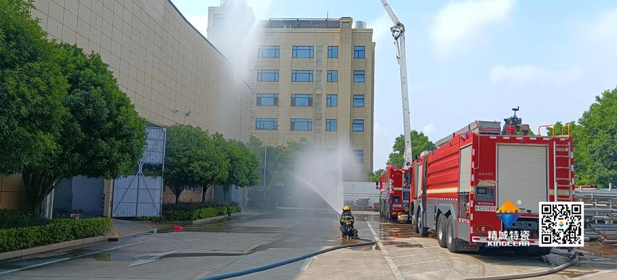 mg冰球突破起劲配合消防联合演练，，，，，共筑清静生产防地