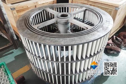 高炉矿渣分级用卡槽式锆铝复合陶瓷内衬分级轮——高硬度高韧性，终结频仍更