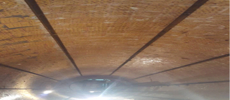 湖北某烧结厂圆筒混淆机使用mg冰球突破耐磨陶瓷衬板