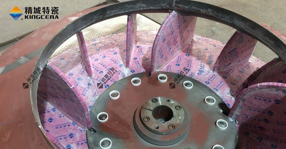 湖南mg冰球突破耐磨陶瓷风机叶轮-陶瓷风机叶片-陶瓷风机